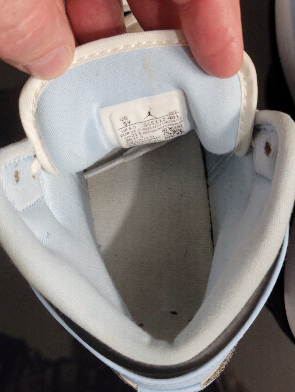 Nike Air Jordan 1 Mid "Ice Blue" Wmns 6.5 Ships Today - Picture 8 of 15